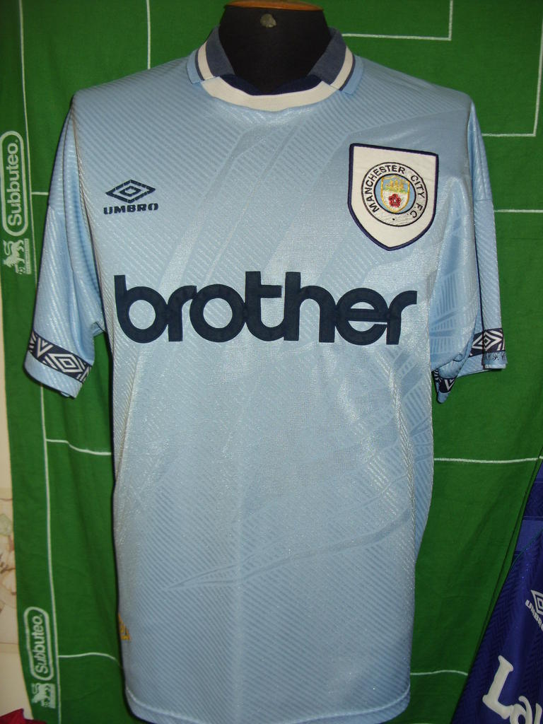 maillot équipe de manchester city domicile 1993-1995 pas cher