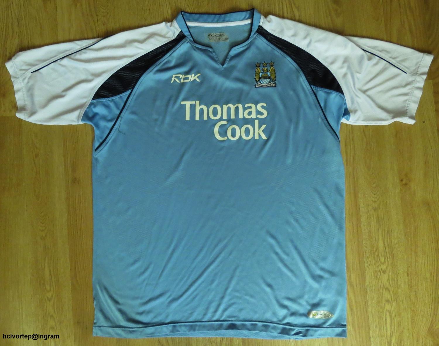 maillot équipe de manchester city domicile 2006-2007 rétro