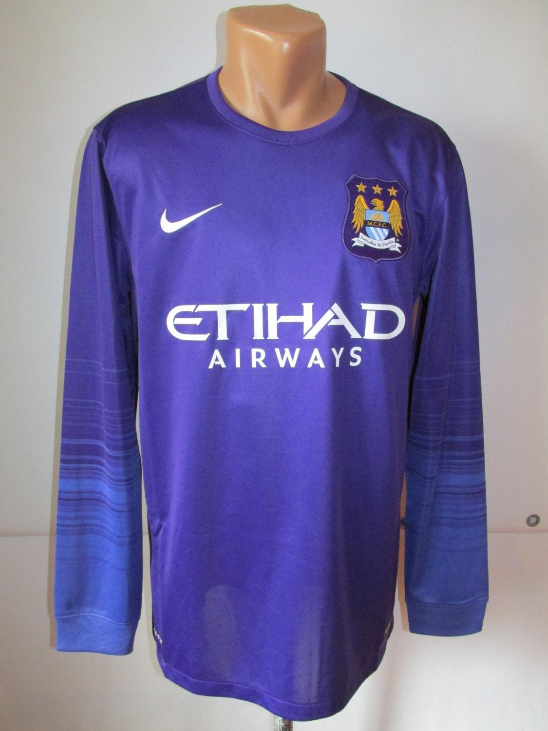 maillot équipe de manchester city gardien 2015-2016 rétro