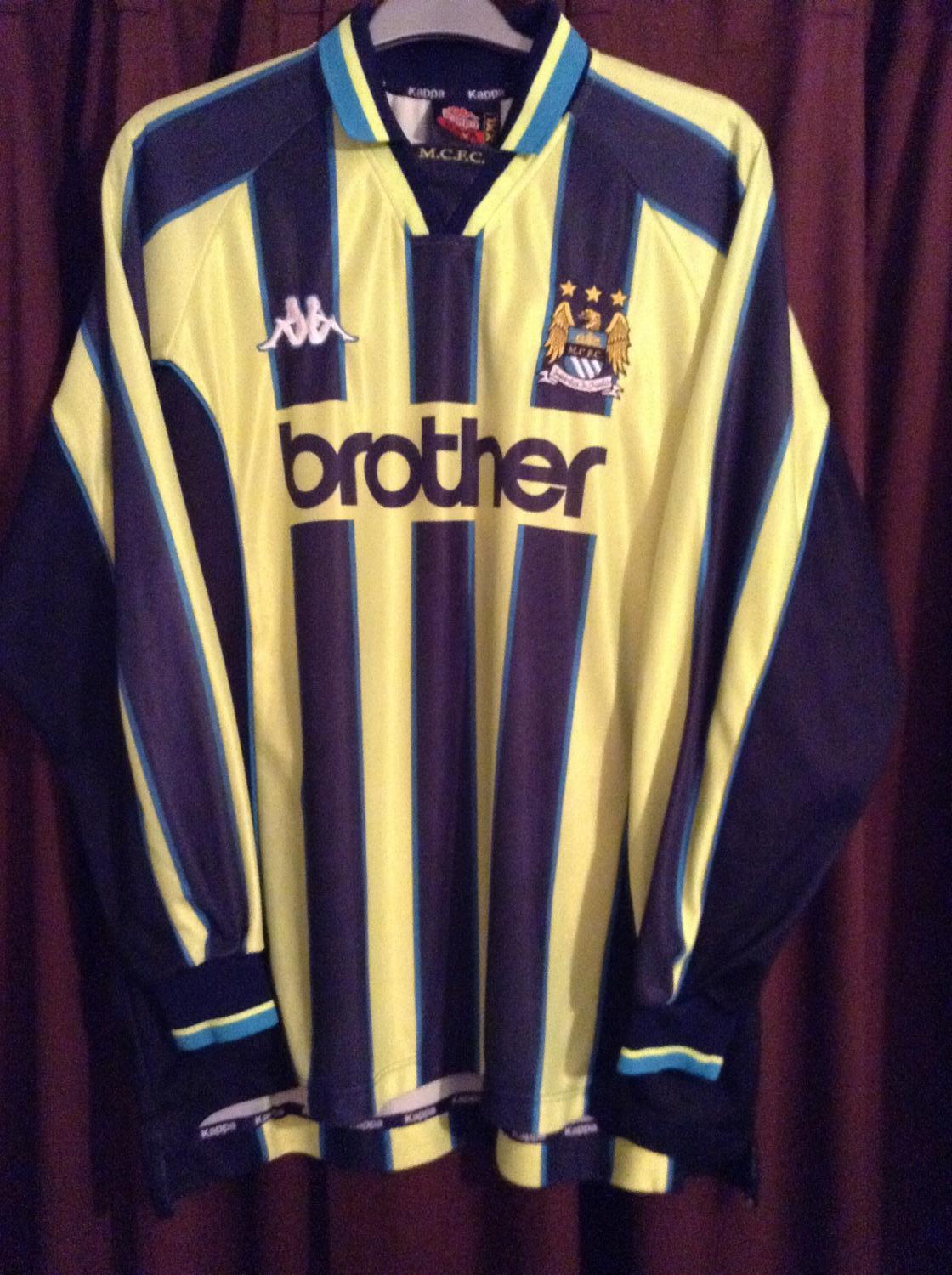 maillot équipe de manchester city third 1998-1999 rétro