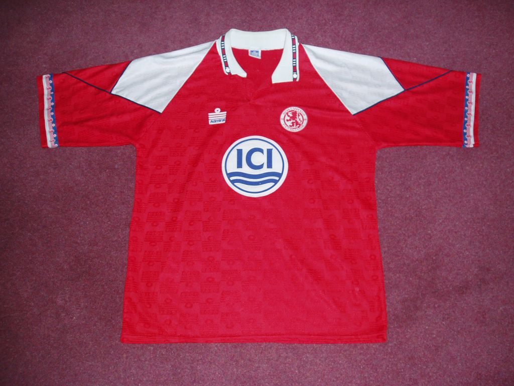 maillot équipe de middlesbrough domicile 1992-1994 rétro