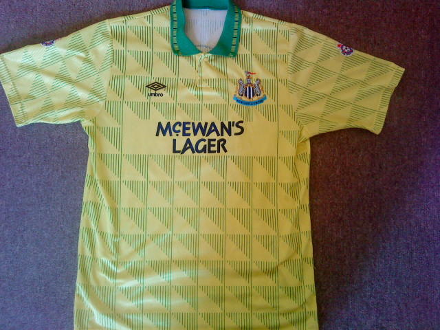 maillot équipe de newcastle united exterieur 1991-1993 rétro