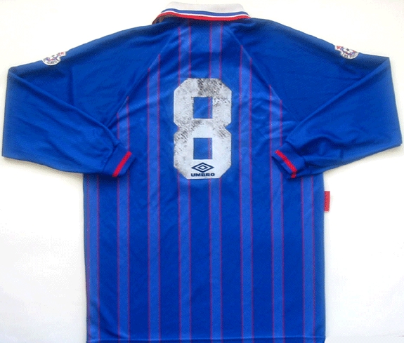 maillot équipe de oldham athletic afc domicile 1994-1995 rétro