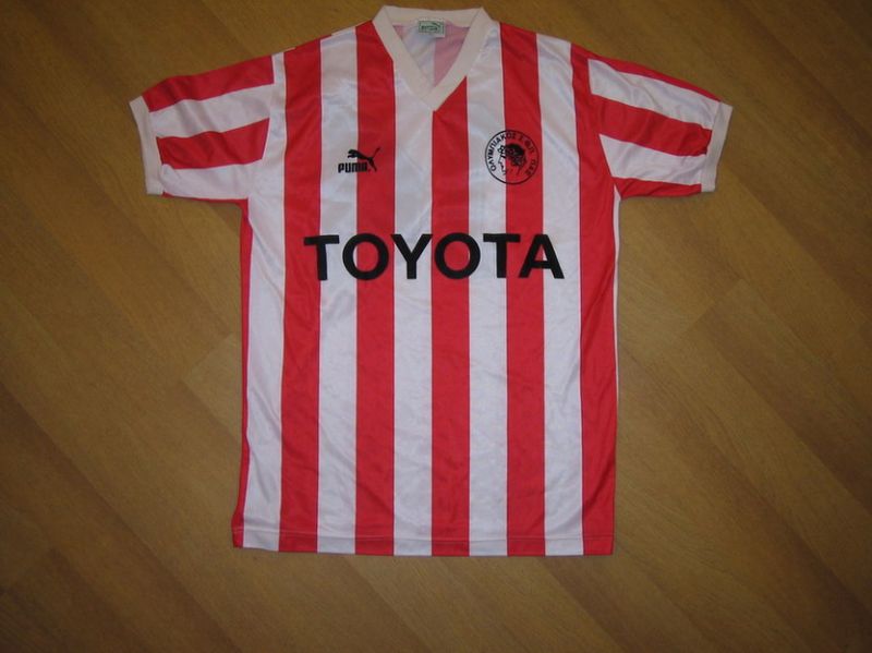 maillot équipe de olympiakos domicile 1990-1992 pas cher