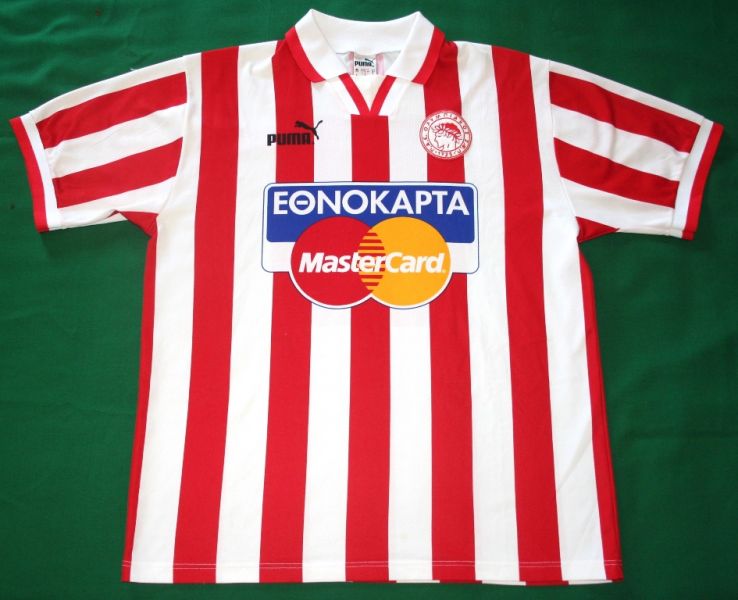 maillot équipe de olympiakos domicile 1996-1997 pas cher