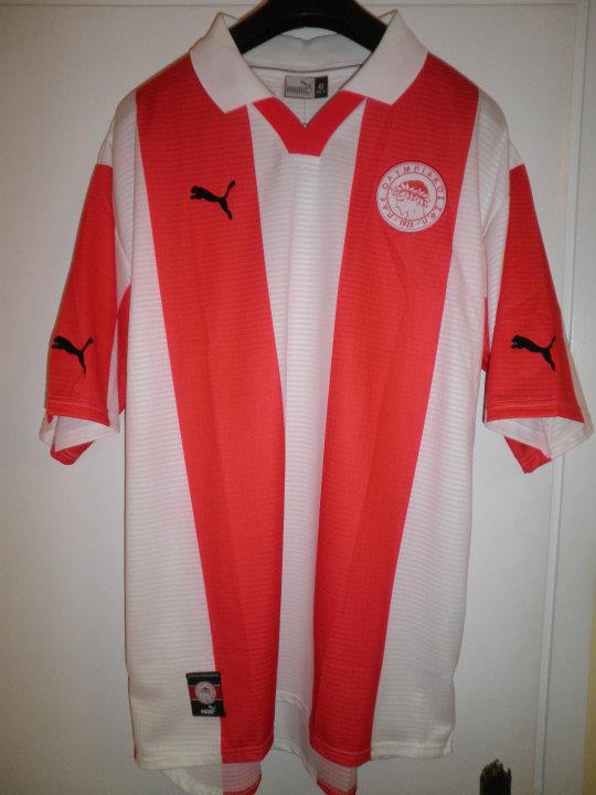 maillot équipe de olympiakos domicile 1999-2000 pas cher