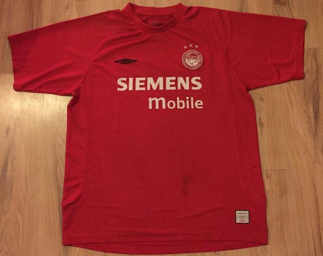 maillot équipe de olympiakos domicile 2003-2004 pas cher