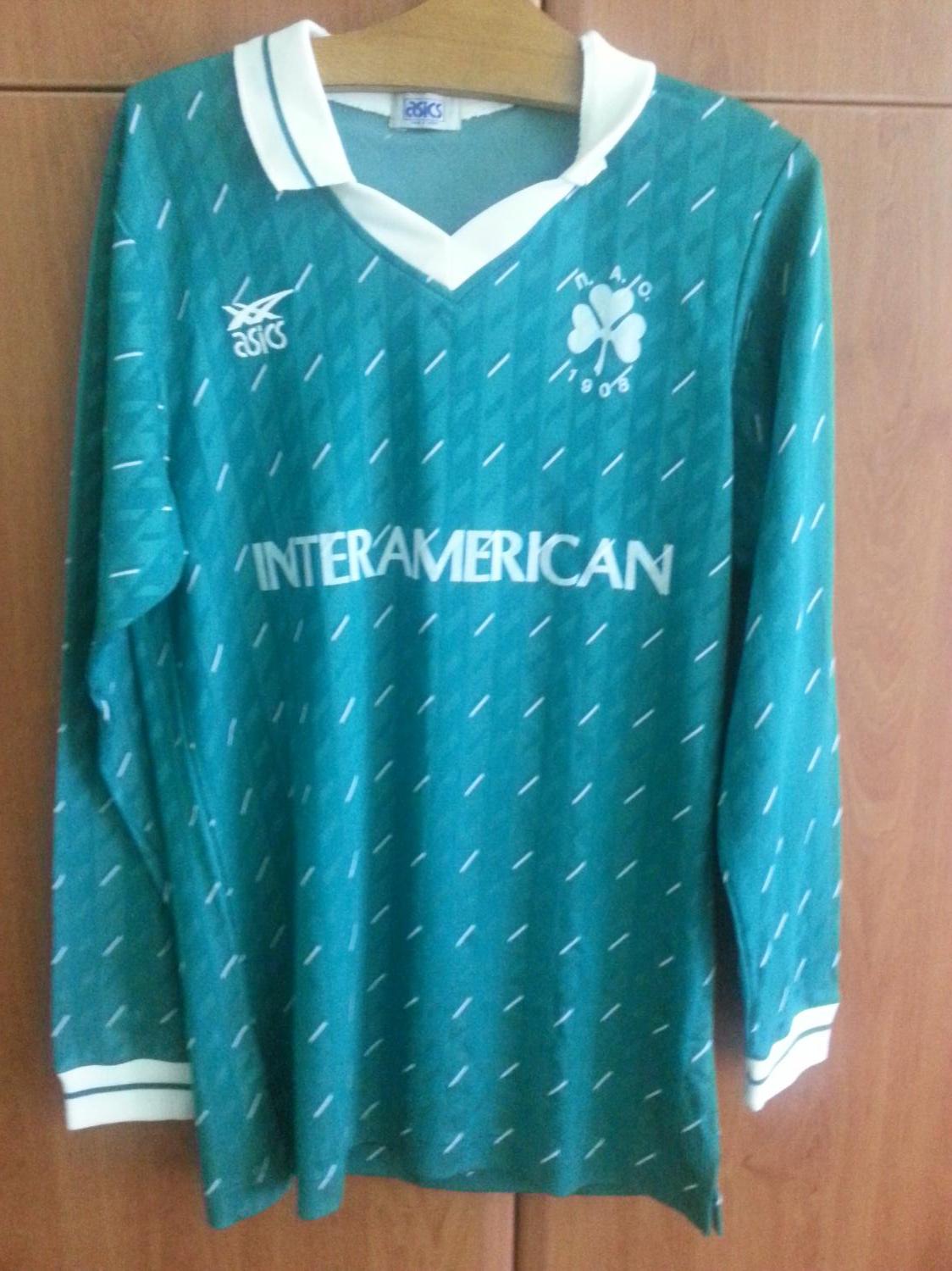 maillot équipe de panathinaikos domicile 1988-1989 rétro