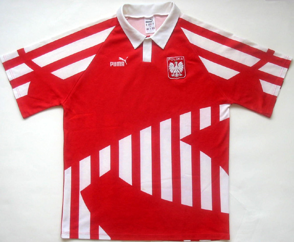 maillot équipe de pologne exterieur 1996-1998 rétro