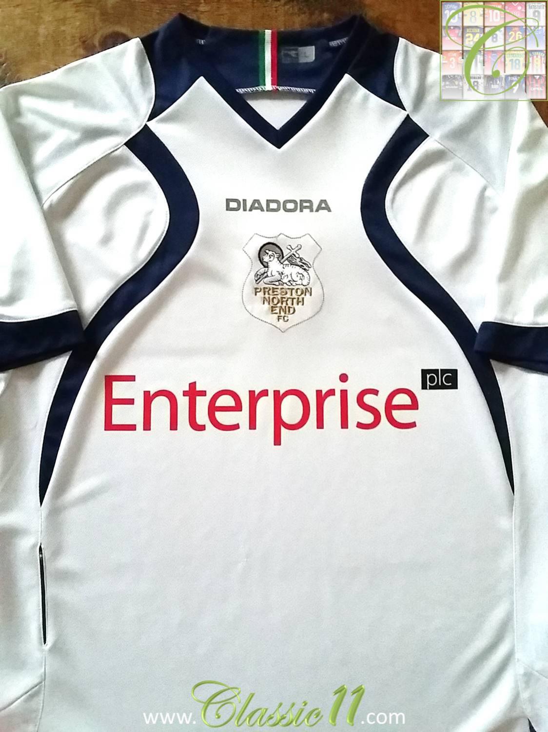 maillot équipe de preston north end domicile 2007-2008 rétro