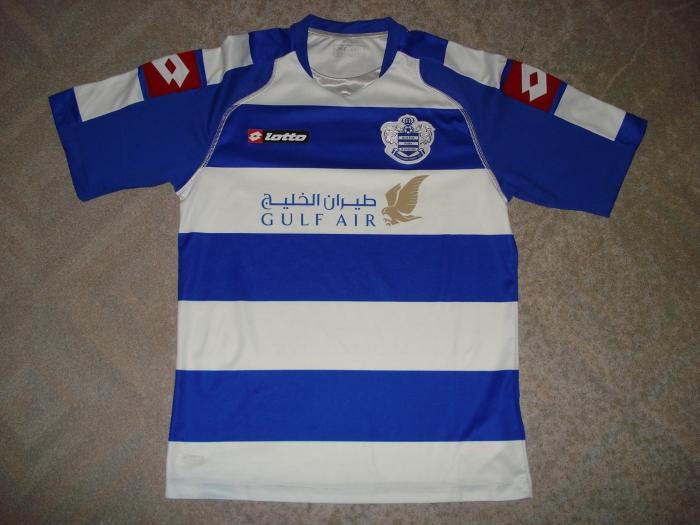 maillot équipe de qpr domicile 2008-2009 rétro