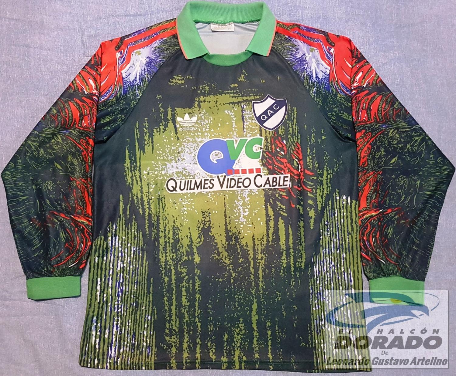 maillot équipe de quilmes ac gardien 1993-1994 rétro