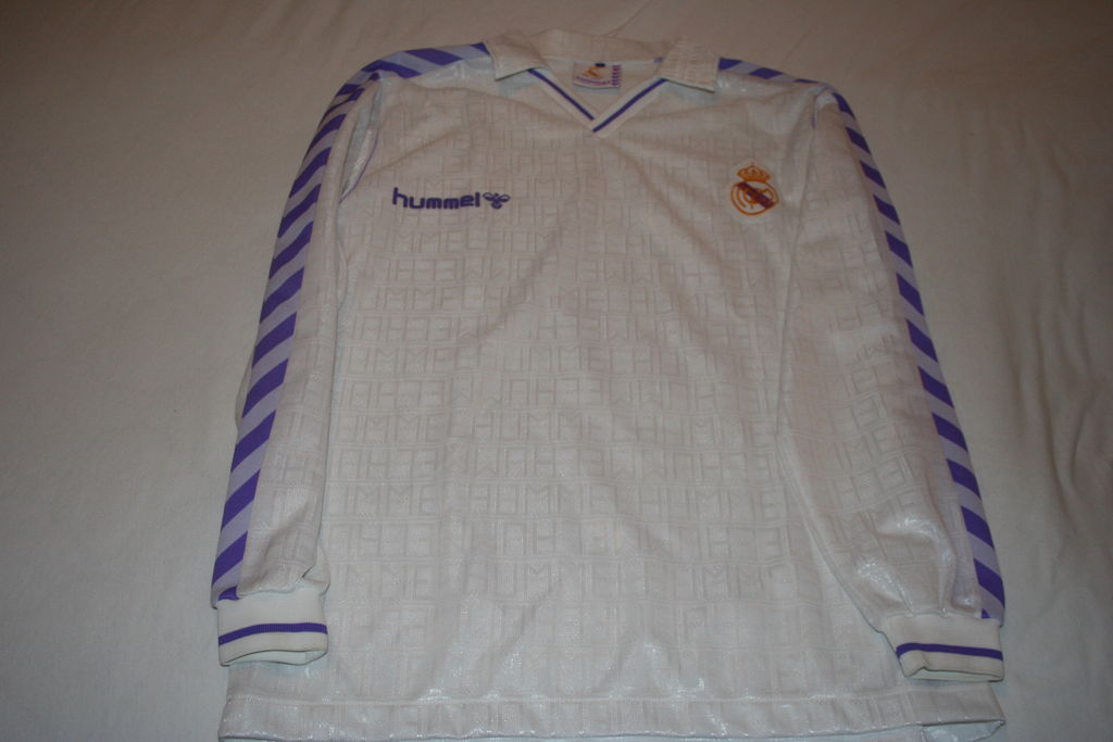 maillot équipe de real madrid domicile 1988-1990 rétro