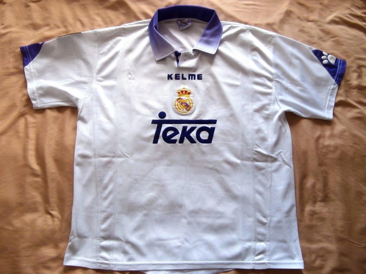 maillot équipe de real madrid domicile 1997-1998 rétro