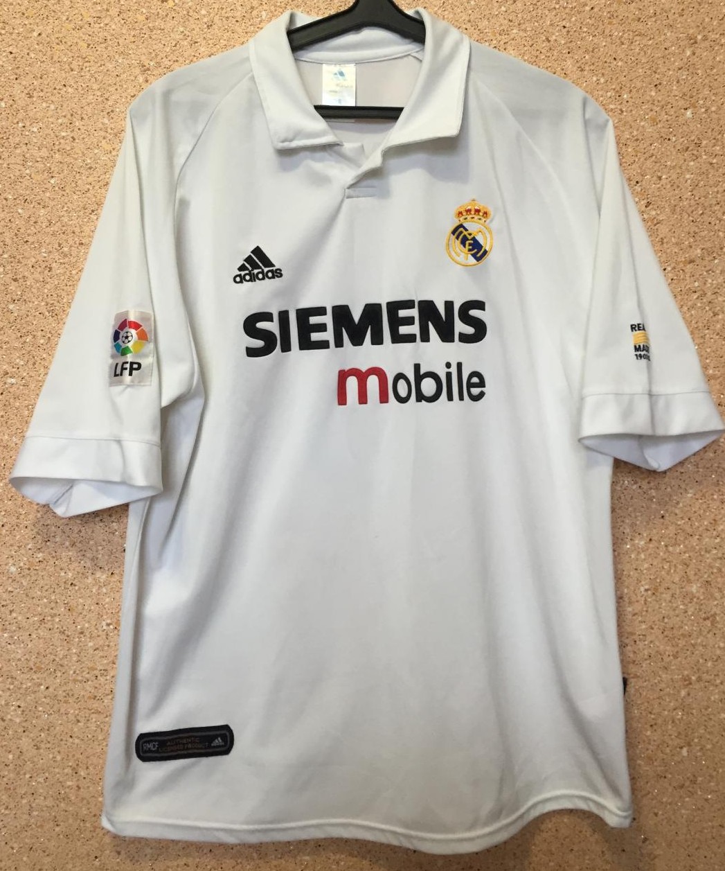 maillot équipe de real madrid domicile 2002-2003 pas cher