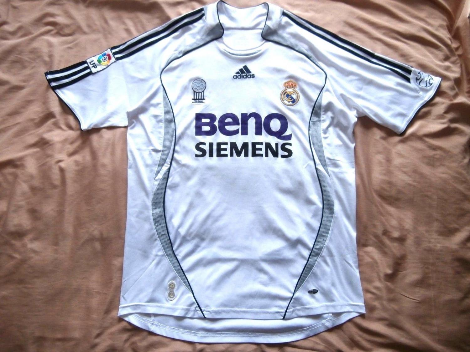 maillot équipe de real madrid domicile 2006-2007 pas cher