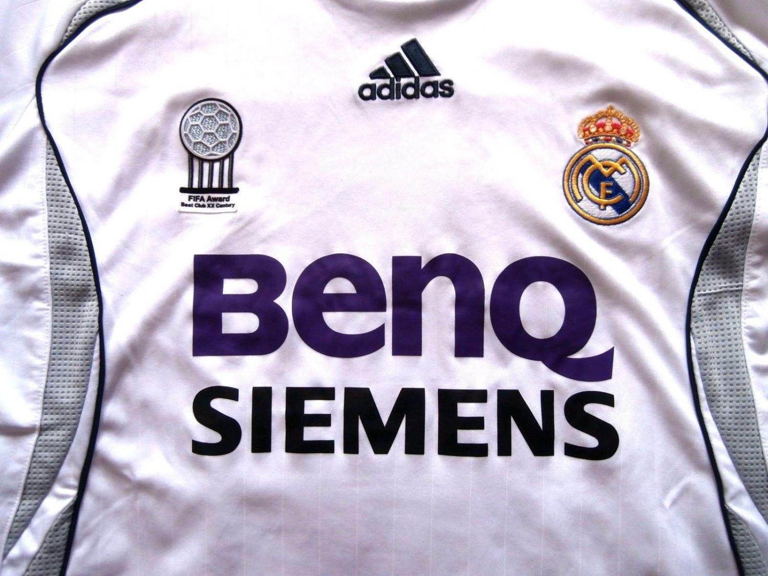 maillot équipe de real madrid domicile 2006-2007 pas cher