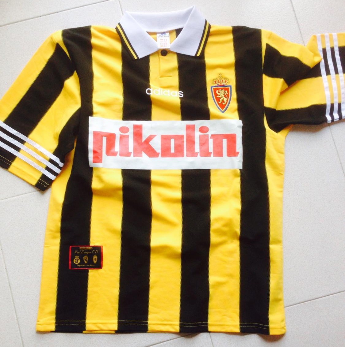 maillot équipe de real saragosse exterieur 1995-1997 rétro