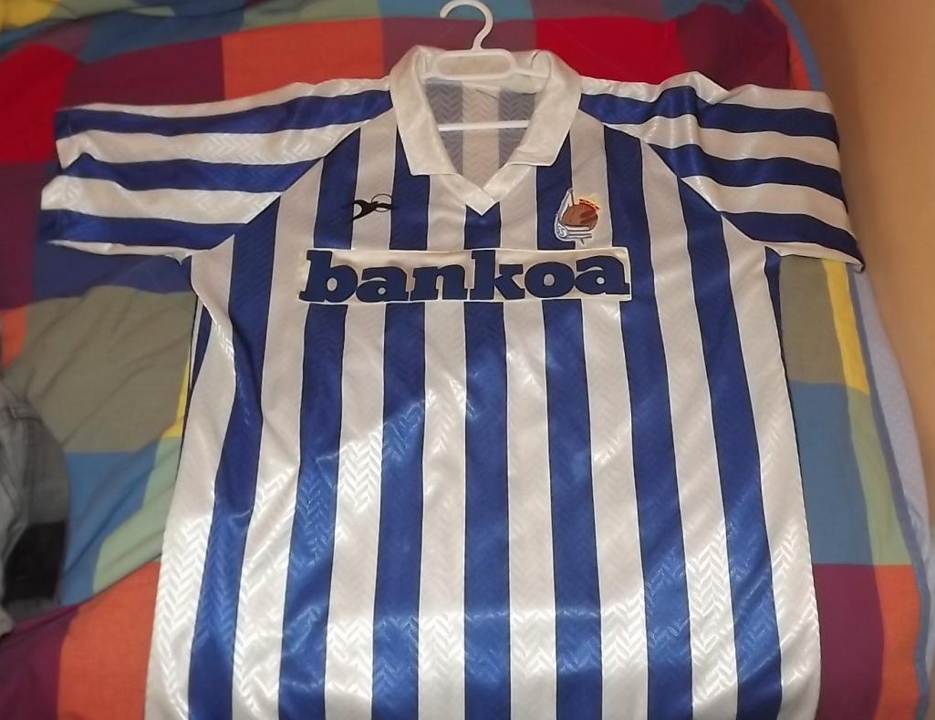 maillot équipe de real sociedad domicile 1990-1991 pas cher