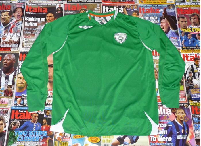 maillot équipe de république d'irlande domicile 2006-2008 rétro