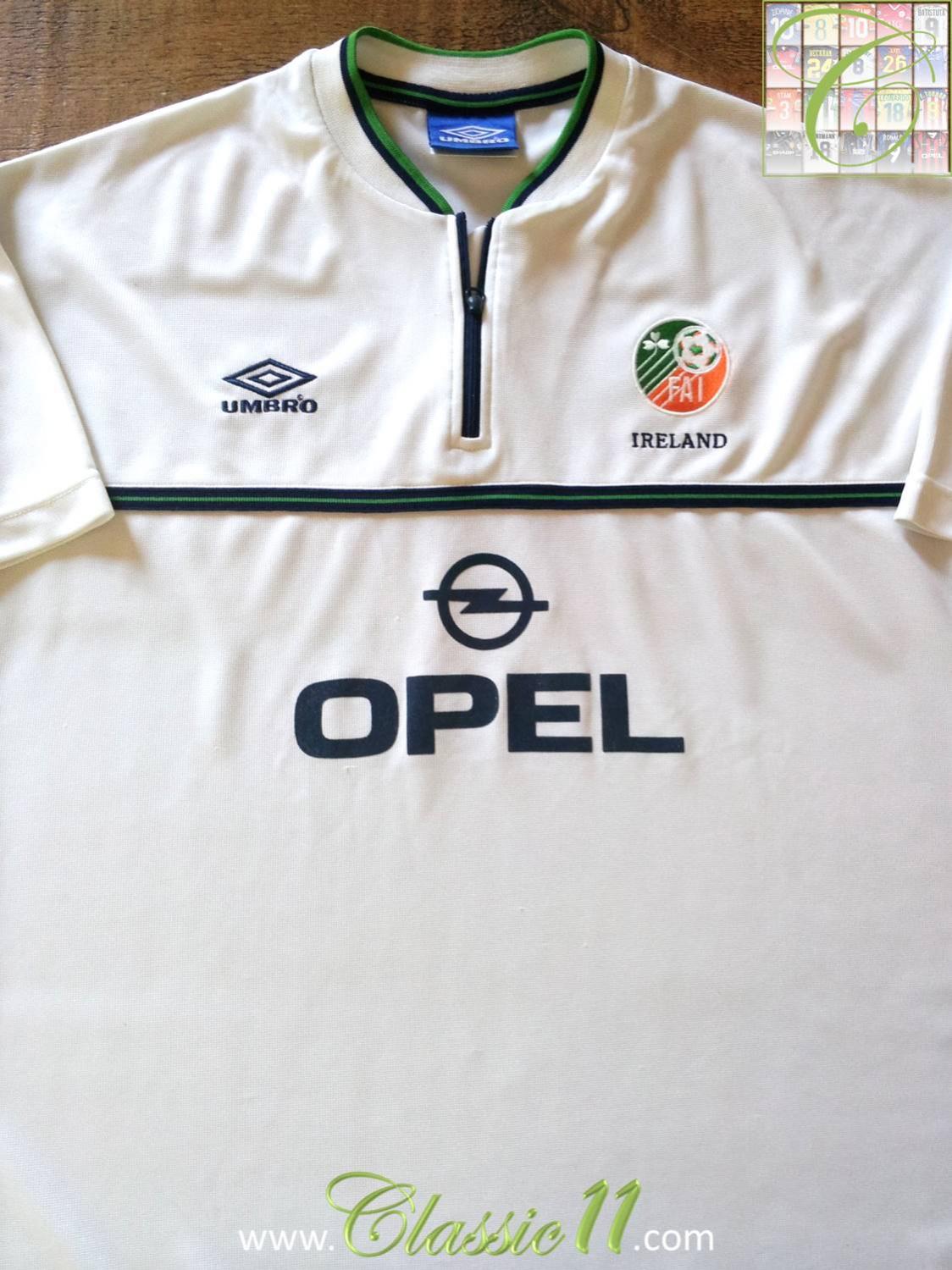 maillot équipe de république d'irlande exterieur 1999-2000 pas cher