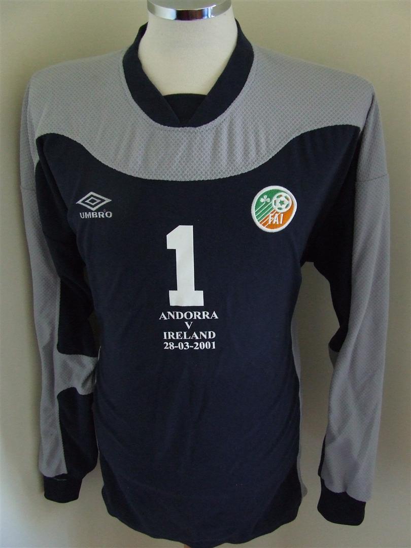 maillot équipe de république d'irlande gardien 2000-2001 pas cher