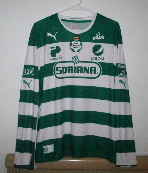 maillot équipe de santos laguna domicile 2012-2013 rétro