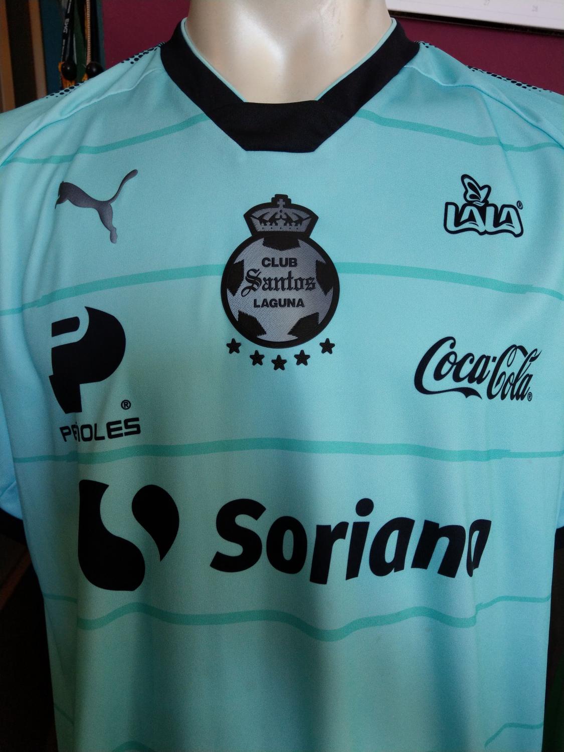 maillot équipe de santos laguna third 2017-2018 rétro