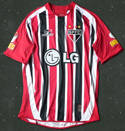 maillot équipe de são paulo fc exterieur 2005-2006 rétro