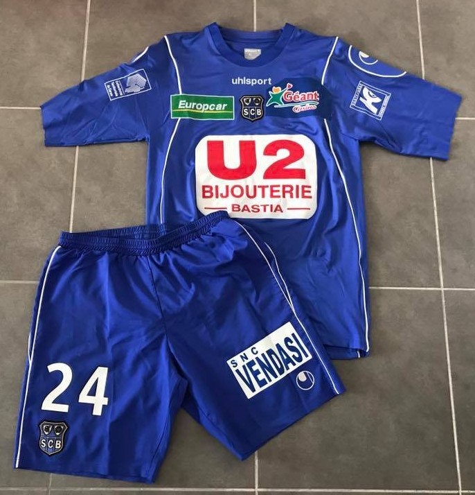 maillot équipe de sc bastia domicile 2007-2008 rétro