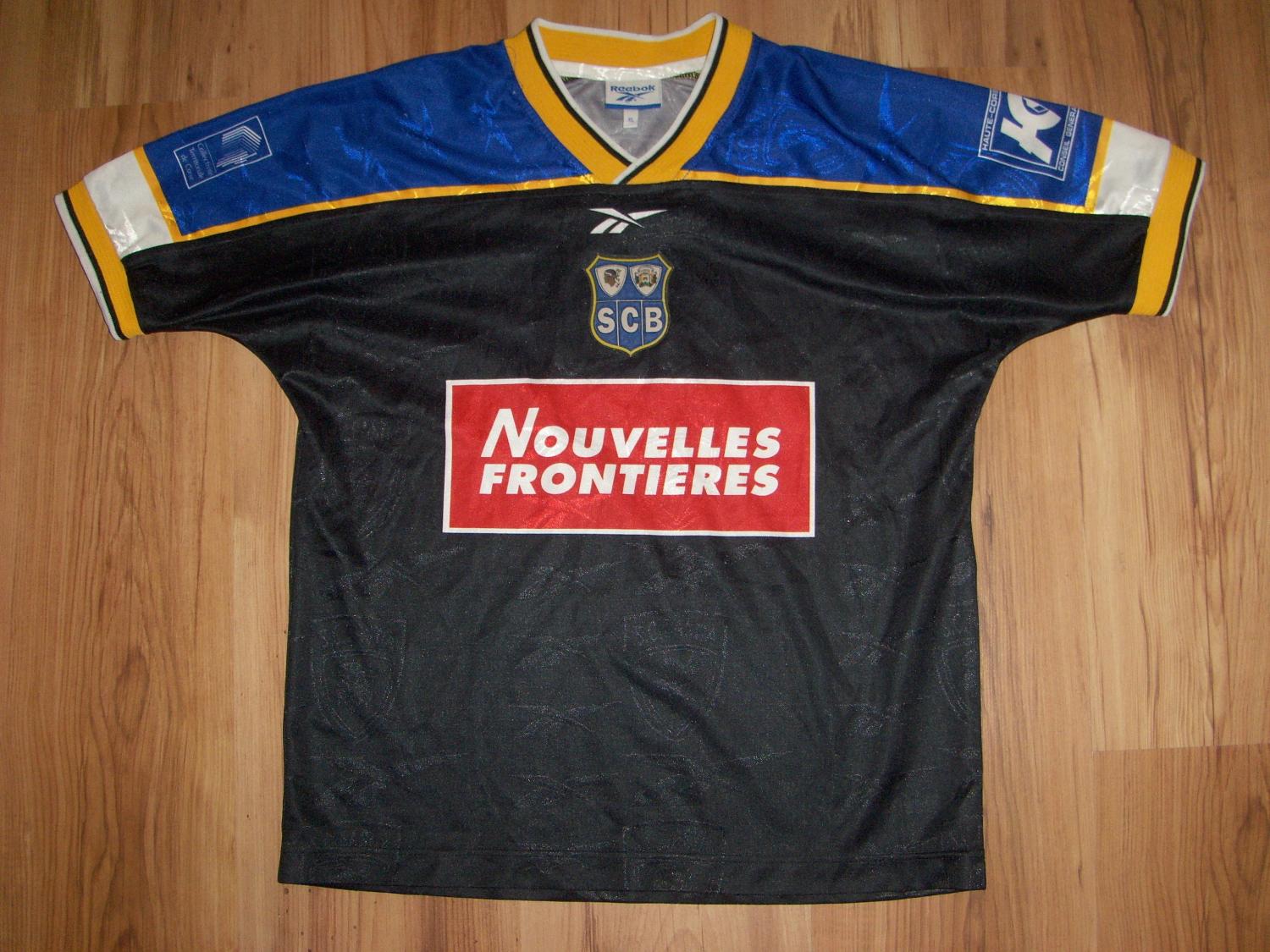 maillot équipe de sc bastia exterieur 1999-2000 rétro