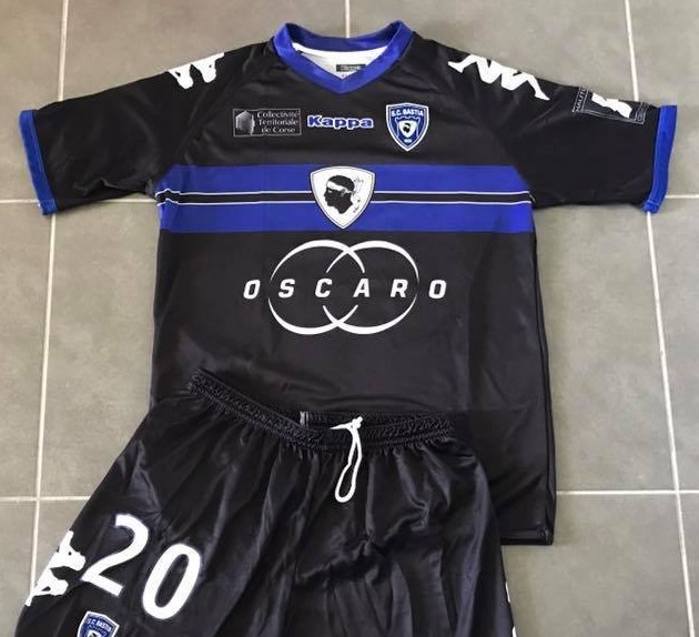 maillot équipe de sc bastia third 2011-2012 rétro