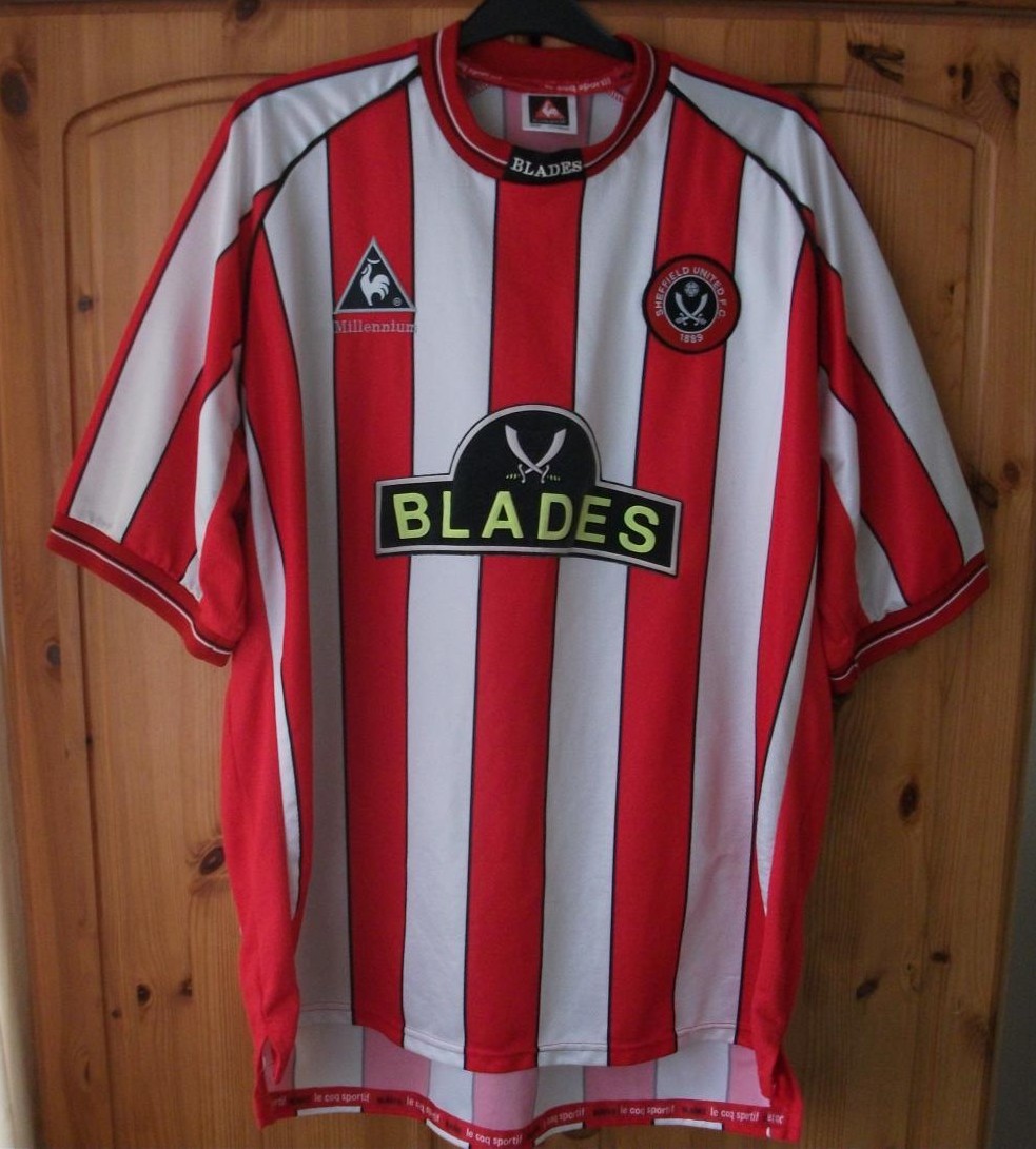 maillot équipe de sheffield united domicile 1999-2000 rétro