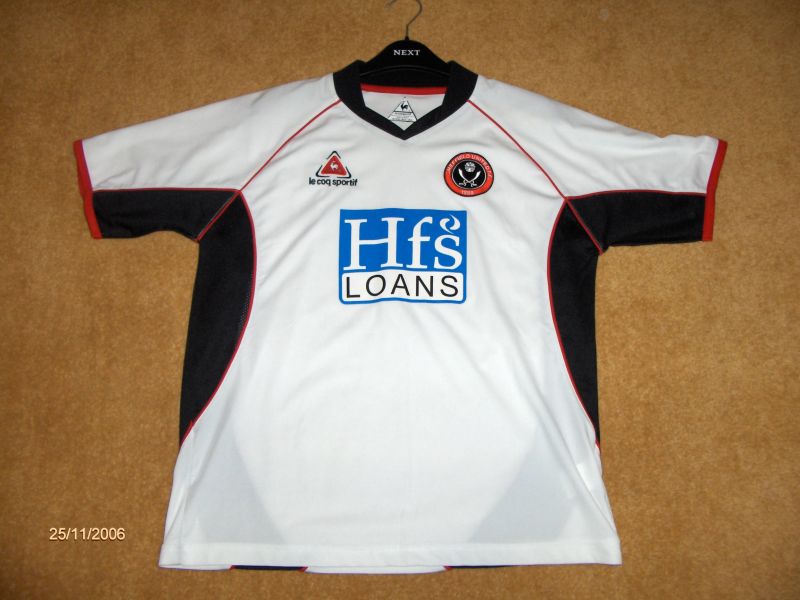 maillot équipe de sheffield united exterieur 2005-2006 rétro