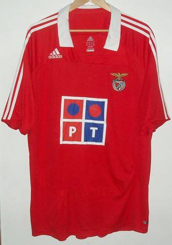 maillot équipe de sl benfica domicile 2007-2008 pas cher