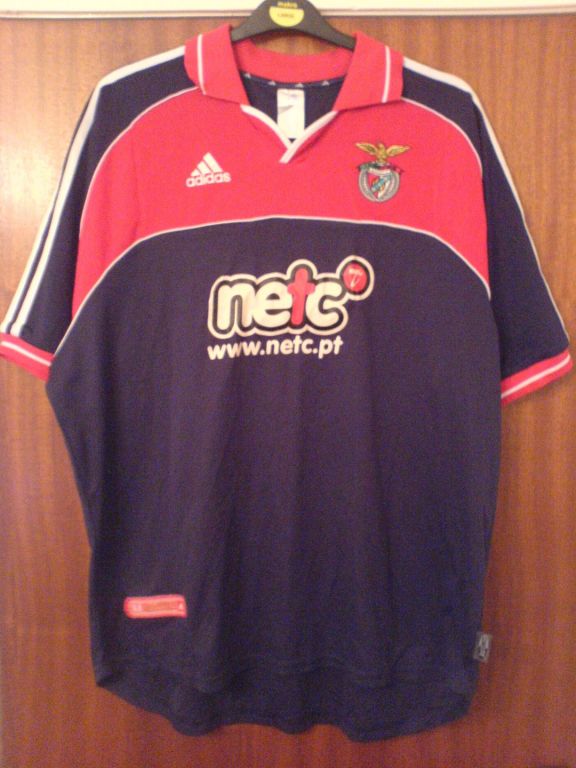 maillot équipe de sl benfica exterieur 2000-2001 pas cher