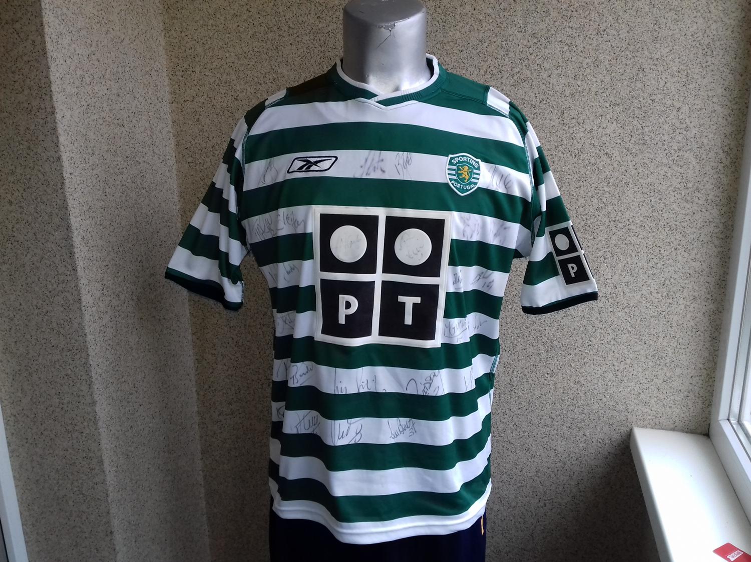 maillot équipe de sporting cp domicile 2003-2004 pas cher