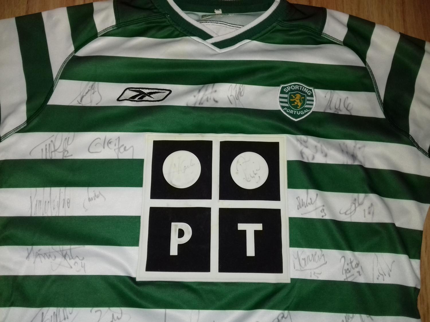 maillot équipe de sporting cp domicile 2003-2004 pas cher