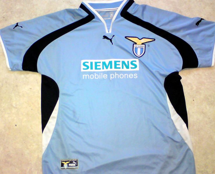 maillot équipe de ss lazio domicile 2000-2001 pas cher