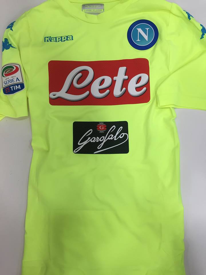 maillot équipe de ssc naples gardien 2016-2017 rétro