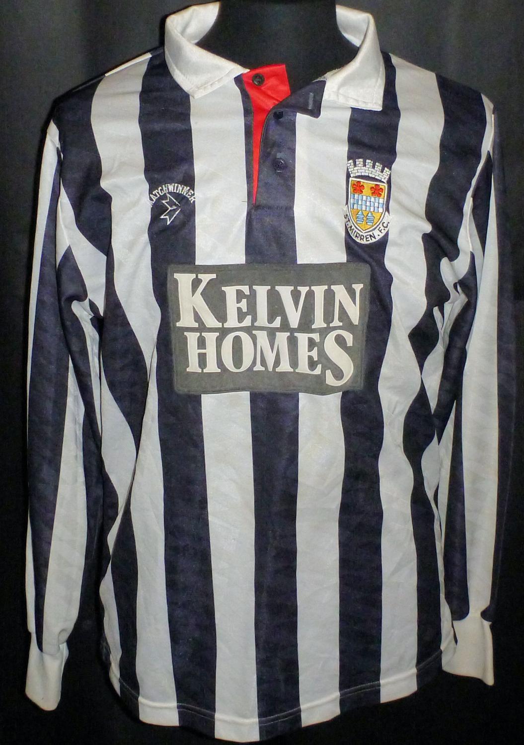 maillot équipe de st. mirren fc domicile 1989-1991 pas cher