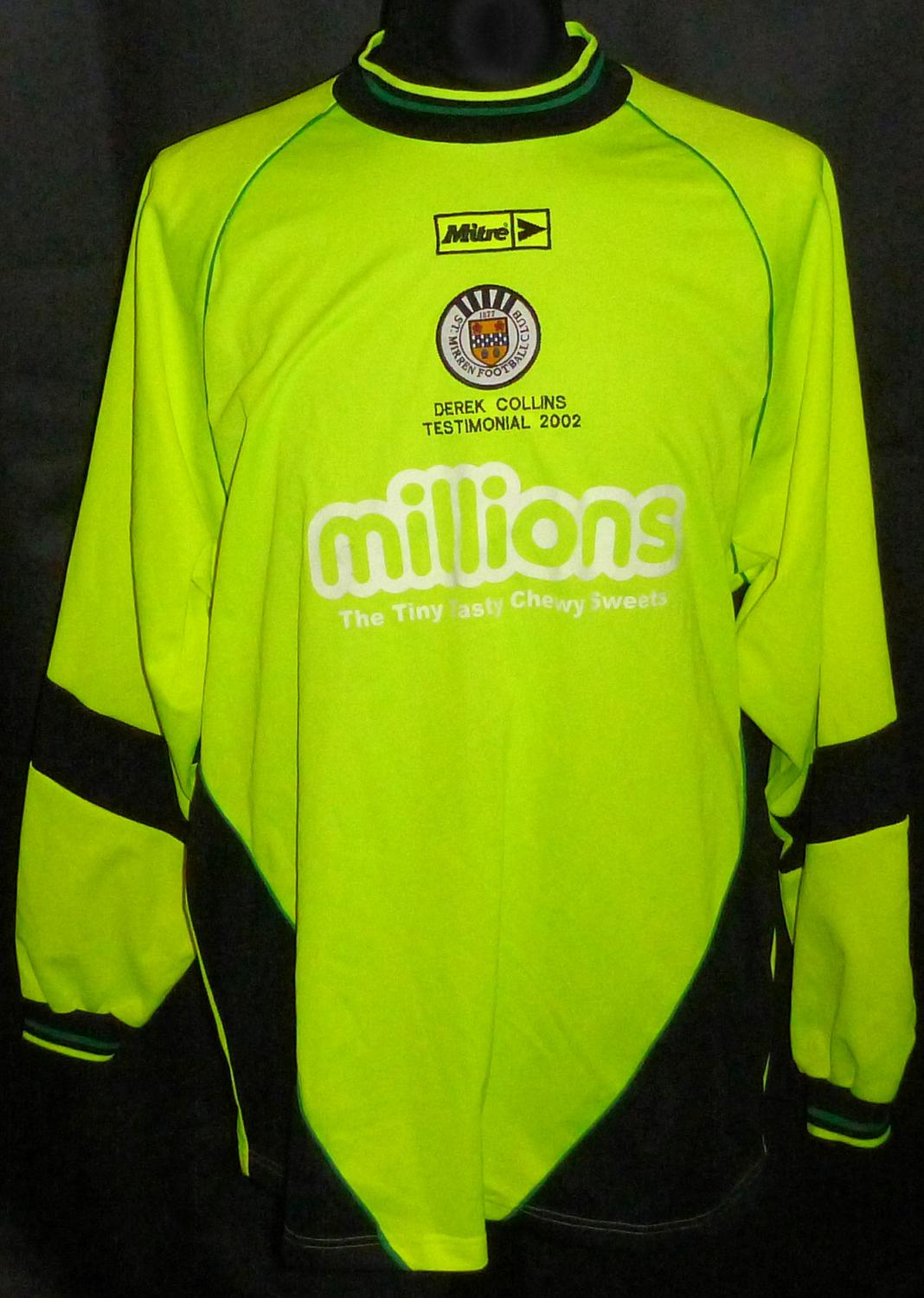 maillot équipe de st. mirren fc particulier 2002 pas cher