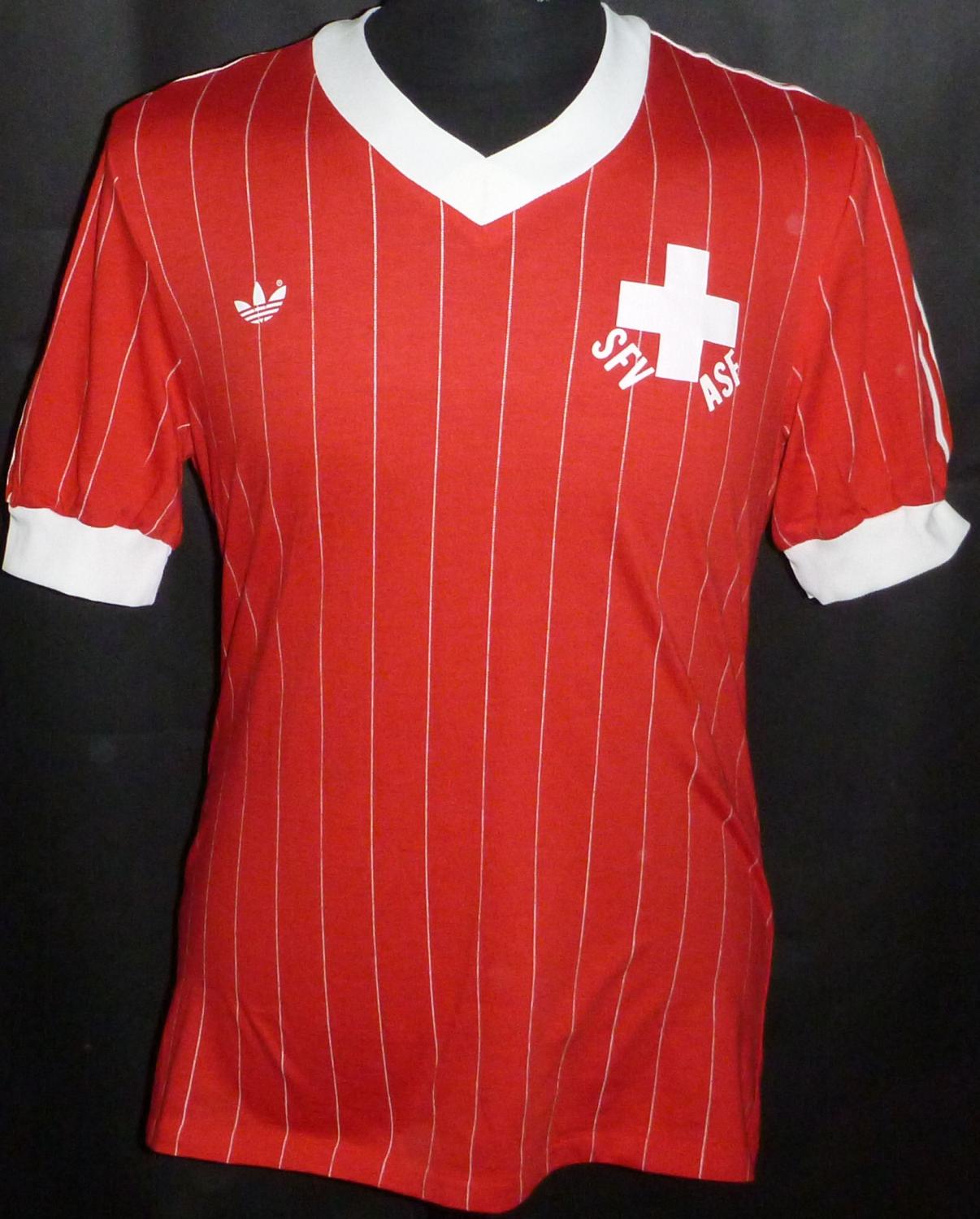 maillot équipe de suisse domicile 1982-1983 rétro