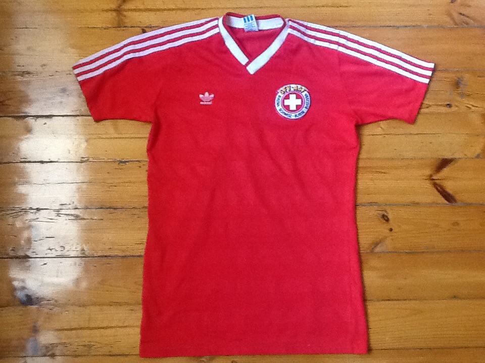 maillot équipe de suisse domicile 1985 rétro