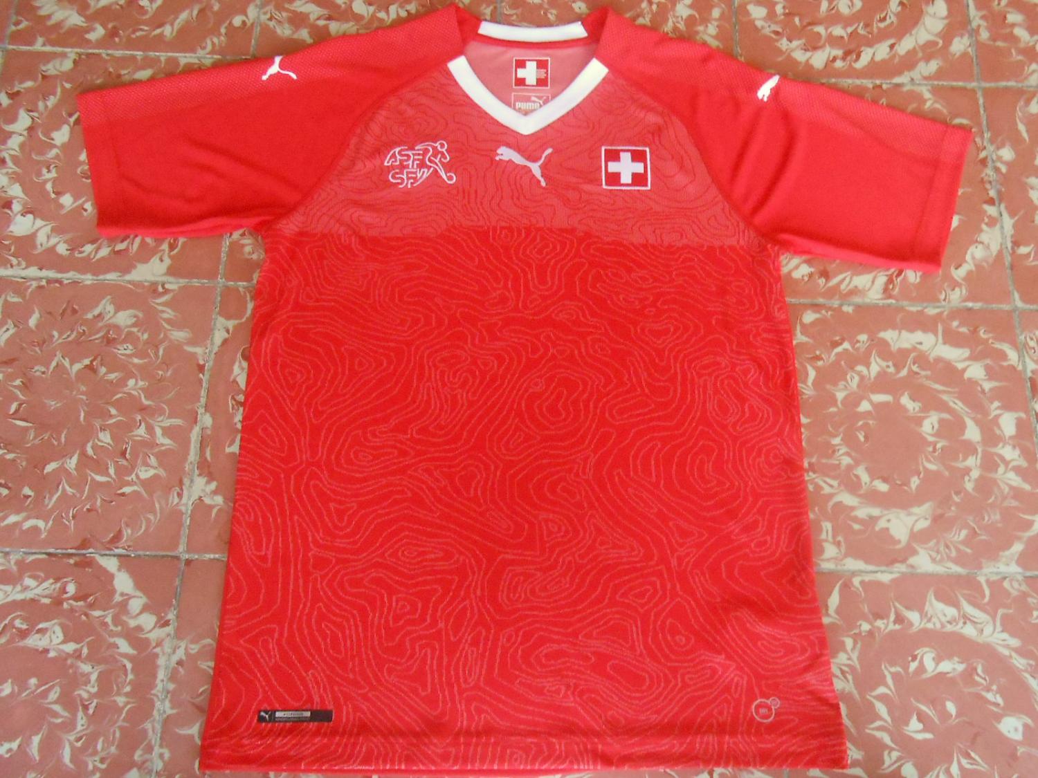 maillot équipe de suisse domicile 2018-2020 rétro