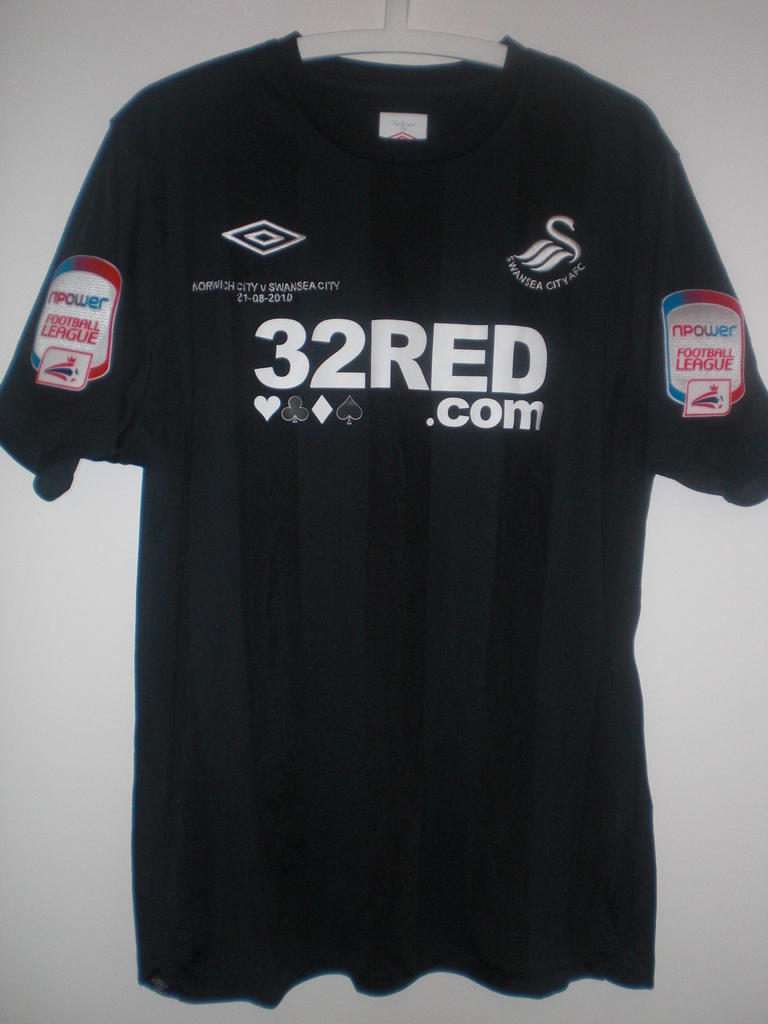 maillot équipe de swansea afc exterieur 2010-2011 rétro