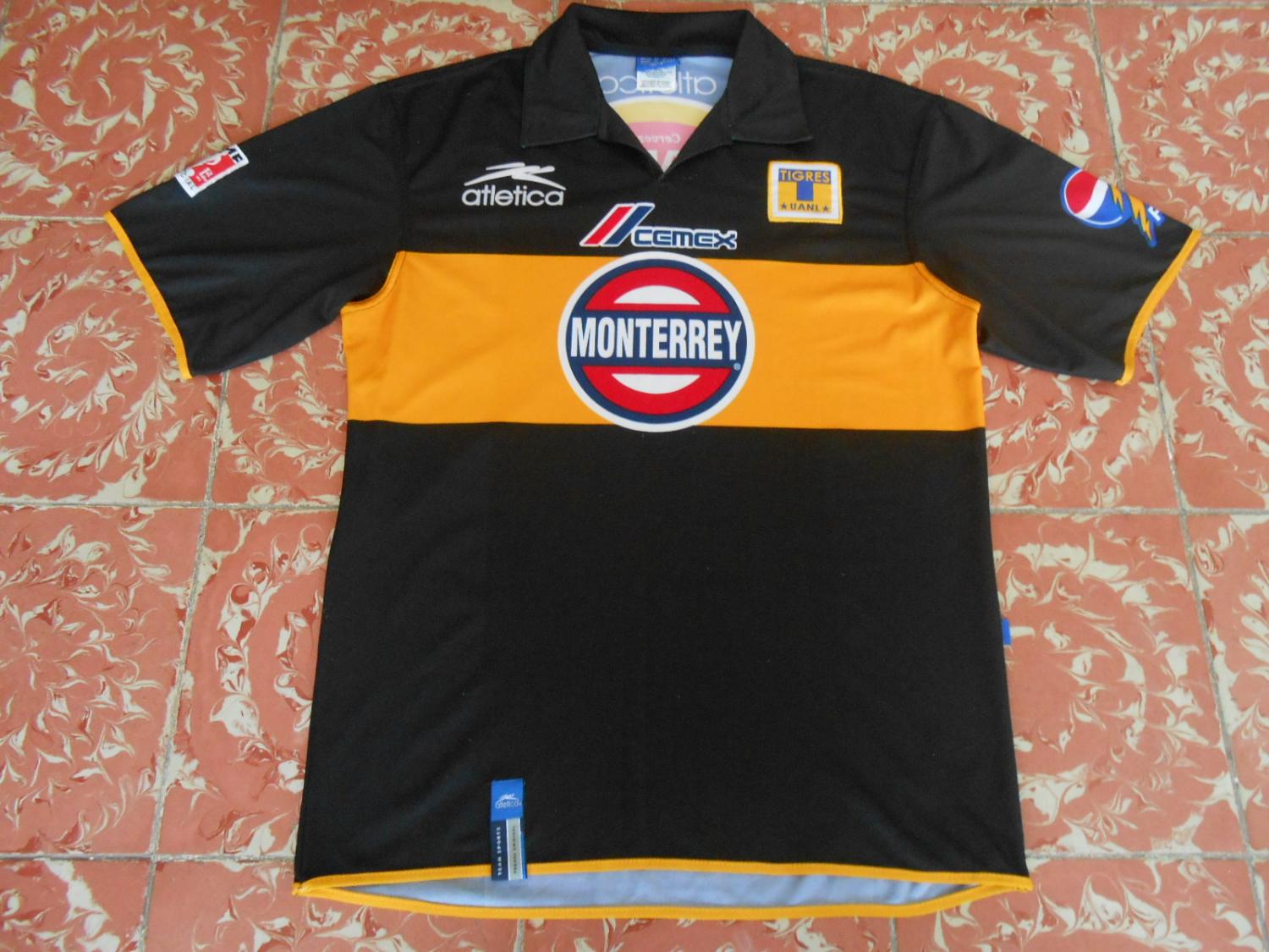 maillot équipe de tigres uanl third 2003-2004 rétro