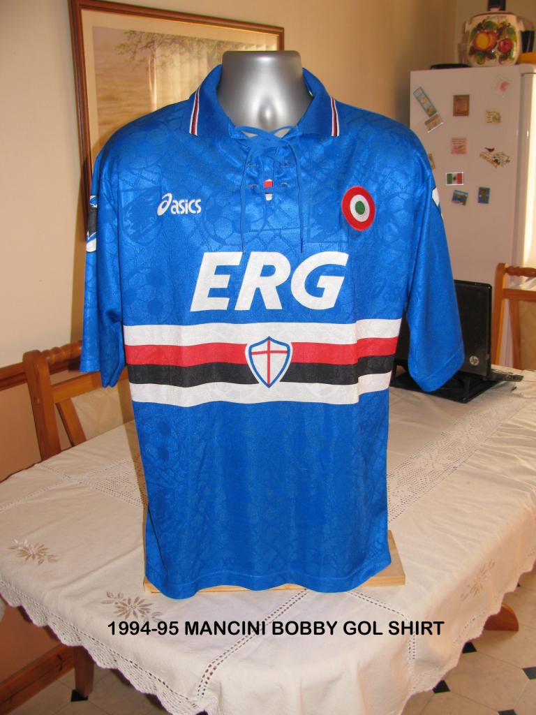 maillot équipe de uc sampdoria domicile 1994-1995 rétro