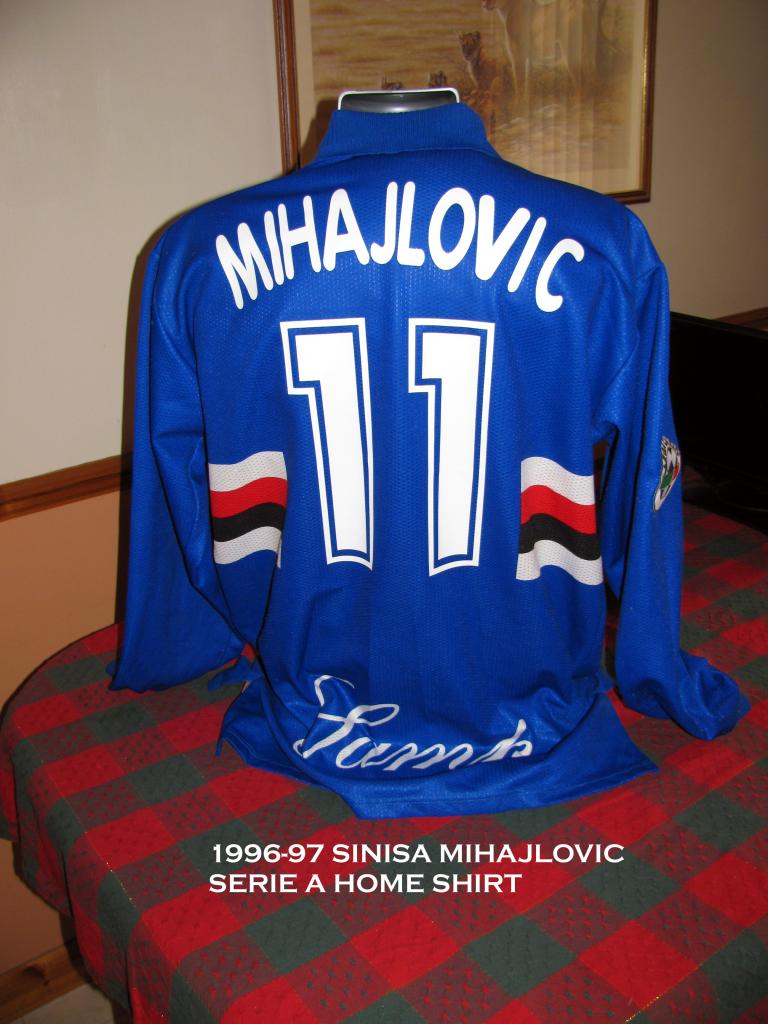 maillot équipe de uc sampdoria domicile 1996-1997 rétro