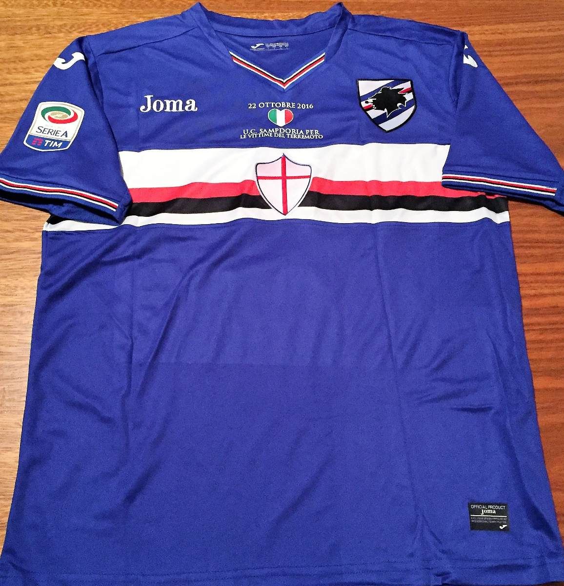 maillot équipe de uc sampdoria domicile 2016-2017 rétro